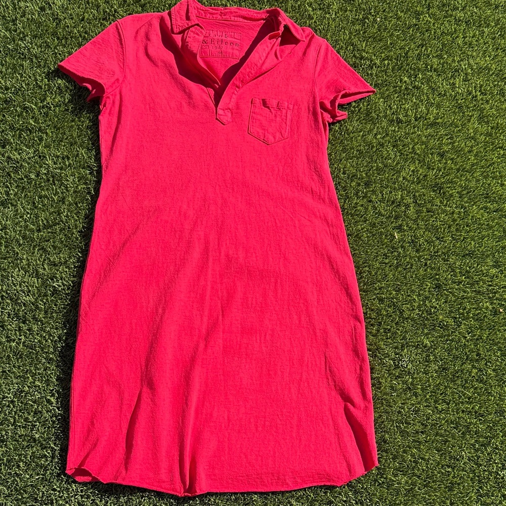 Frank & Eileen Vibrant Red Lauren Jersey Dress